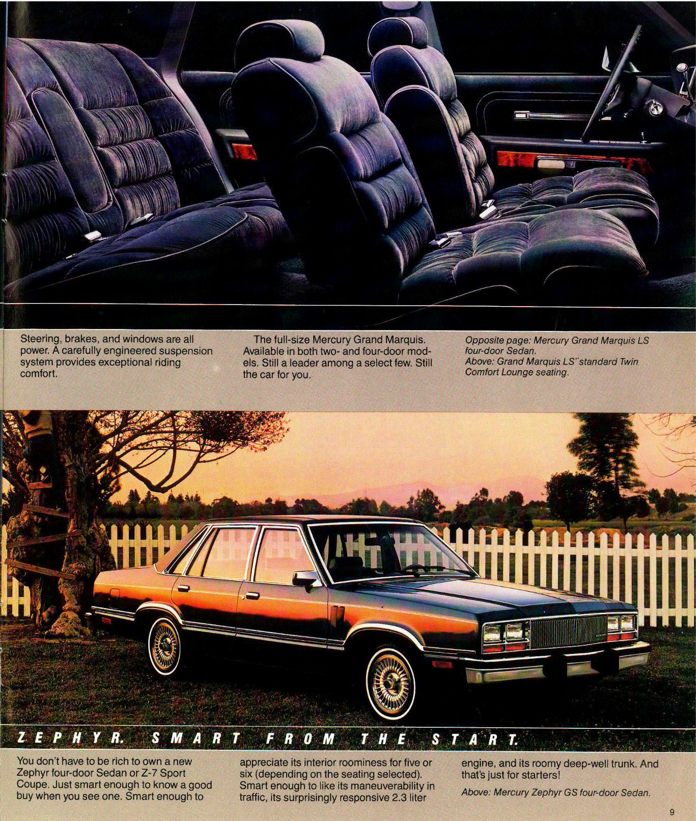 1983 Mercury Full-Line Brochure Page 2